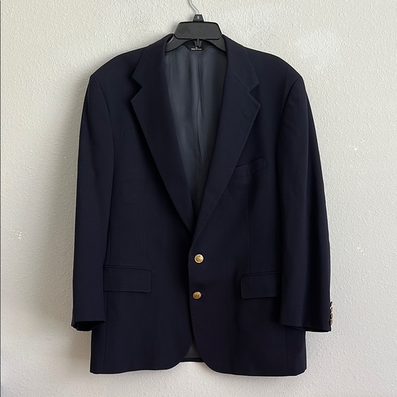 Vintage all virgin wool polo Ralph Lauren the Kensington collection navy suit